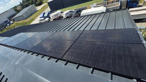 Photovoltaik-Module auf dem Dach