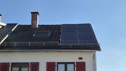 Photovoltaik-Module auf dem Dach