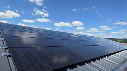 Photovoltaik-Module auf dem Dach
