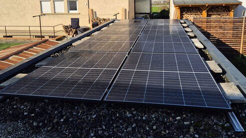 Photovoltaik-Module auf dem Dach