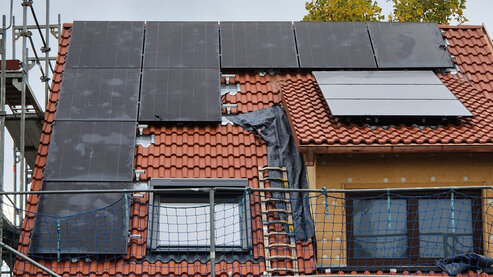 Photovoltaik-Module auf dem Dach